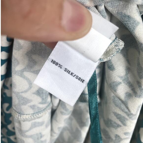 Diane Von Furstenberg Reina Long Sleeve Shift Dress 100% Silk Classic Size 8 - Picture 14 of 14